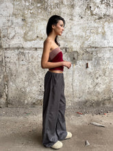 Charger l'image dans la galerie, TOP TUBE REVERSIBLE - "BORDEAUX CHOCOLAT"