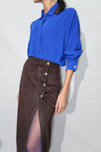 Charger l'image dans la galerie, JUPE LONGUE SUÉDINE - ÉBÈNE