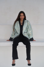 Charger l'image dans la galerie, VESTE EN BROCARD - "DAWN BLUE"