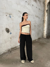 Charger l'image dans la galerie, PANTALON À CEINTURE INVISIBLE NOIR - « LAYLOW »