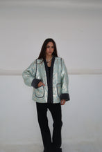 Charger l'image dans la galerie, VESTE EN BROCARD - "DAWN BLUE"