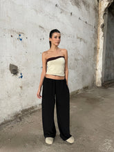 Charger l'image dans la galerie, PANTALON À CEINTURE INVISIBLE NOIR - « LAYLOW »