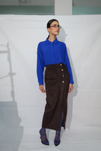 Charger l'image dans la galerie, JUPE LONGUE SUÉDINE - ÉBÈNE