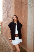 Charger l'image dans la galerie, GILET EN LAINE - "MARRON PRESQUE NOIR"