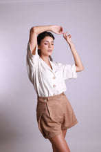 Charger l'image dans la galerie, CHEMISETTE EN LIN UNISEXE - "ECRU"
