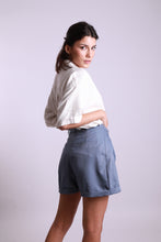 Charger l'image dans la galerie, MAISON BEIGE SHORT AJUSTABLE "BLEU"