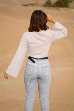 Charger l'image dans la galerie, MAISON BEIGE ASYMMETRICAL LINEN TOP "WHITE DUNE" - MAISON BEIGE