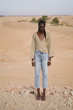 Charger l'image dans la galerie, MAISON BEIGE ASYMMETRICAL LINEN TOP "SAHARA" - MAISON BEIGE