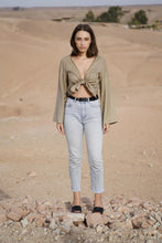 Charger l'image dans la galerie, MAISON BEIGE ASYMMETRICAL LINEN TOP "SAHARA" - MAISON BEIGE