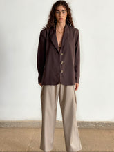 Charger l'image dans la galerie, MAISON BEIGE Mode éthique et éco responsable, mode responsable, blazer oversize, robe en soi, robe dos nu, jupe en soi, chemise en soi, manteau en laine, marque française, made in france, fabriqué en france, marque éco responsable, marque éthique, blazer 100% laine