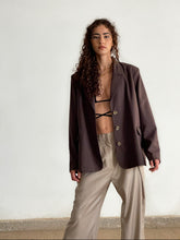 Charger l'image dans la galerie, MAISON BEIGE Mode éthique et éco responsable, mode responsable, blazer oversize, robe en soi, robe dos nu, jupe en soi, chemise en soi, manteau en laine, marque française, made in france, fabriqué en france, marque éco responsable, marque éthique, blazer 100% laine