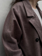 Charger l'image dans la galerie, MAISON BEIGE MANTEAU TAUPE 100% LAINE - "DYLAN"
