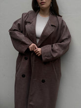 Charger l'image dans la galerie, MAISON BEIGE MANTEAU TAUPE 100% LAINE - "DYLAN"