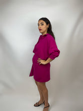 Charger l'image dans la galerie, CHEMISE EN SOIE ROSE - "GIORGIA"