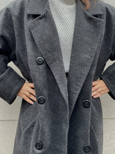Charger l'image dans la galerie, MAISON BEIGE MANTEAU 100% LAINE GRIS - "BRACH"