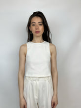Charger l'image dans la galerie, DEBARDEUR CROP TOP BLANC - "BIANCO"