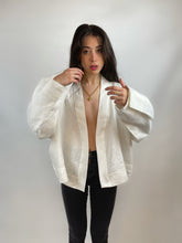 Charger l'image dans la galerie, GILET EN LIN BLANC - "ELYA"