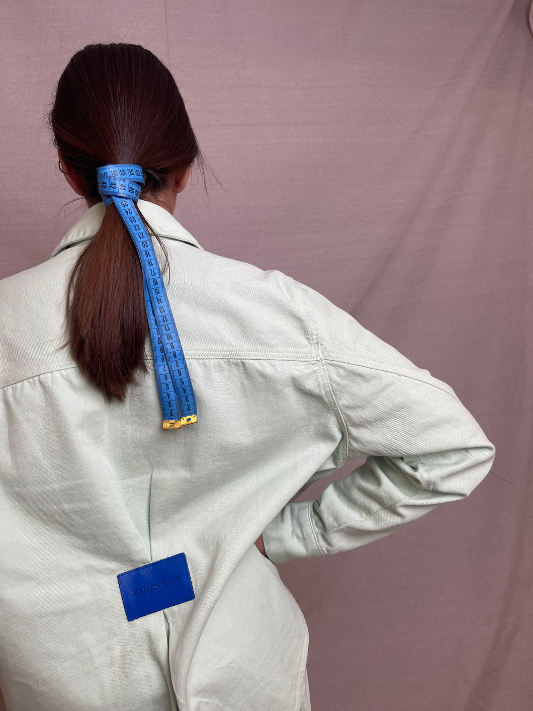 VESTE EN JEAN - CHEMISE DENIM VERT EAU