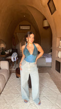 Charger l'image dans la galerie, Corset fait main- Vesper Blue
