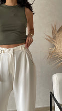 Charger l&#39;image dans la galerie, MAISON BEIGE PANTALON AJUSTABLE &quot;BLANC&quot;
