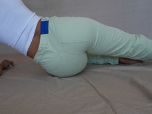 Charger l&#39;image dans la galerie, JEAN - PANTALON DENIM VERT EAU
