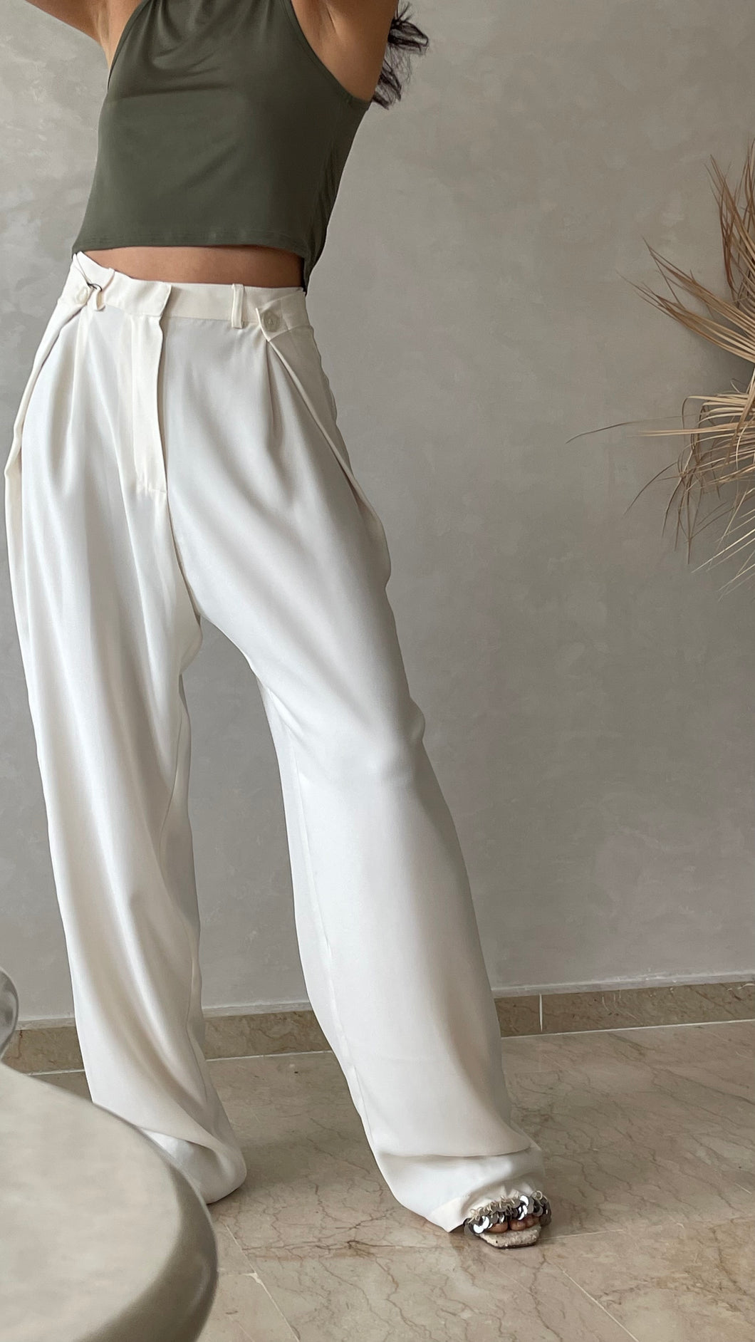 MAISON BEIGE PANTALON AJUSTABLE 