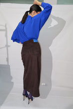 Charger l'image dans la galerie, JUPE LONGUE SUÉDINE - ÉBÈNE
