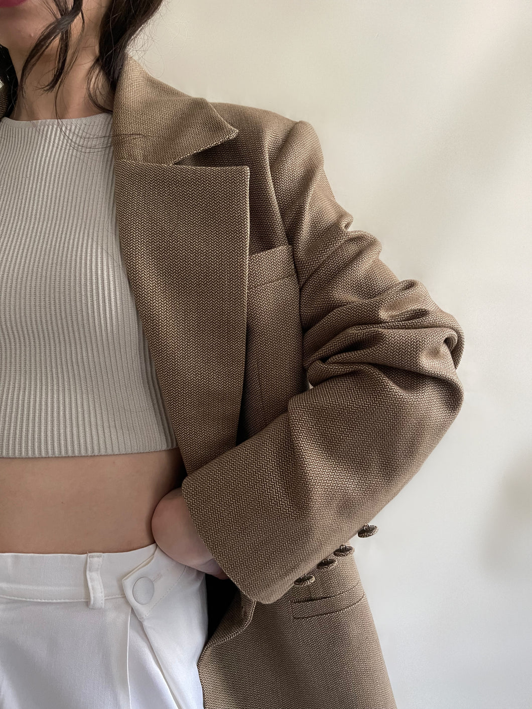 BLAZER EN LAINE OVERSIZE - 